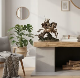 Gave til ham – Odin nordisk gud skulptur
